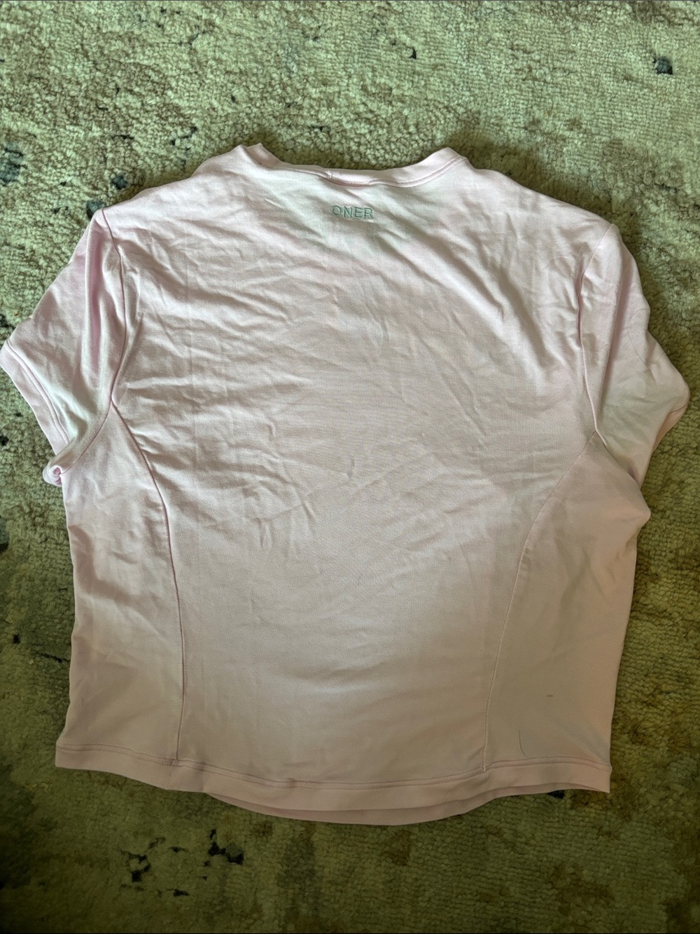 ONER ACTIVE Chalk Pink Short Sleeve Top size Large